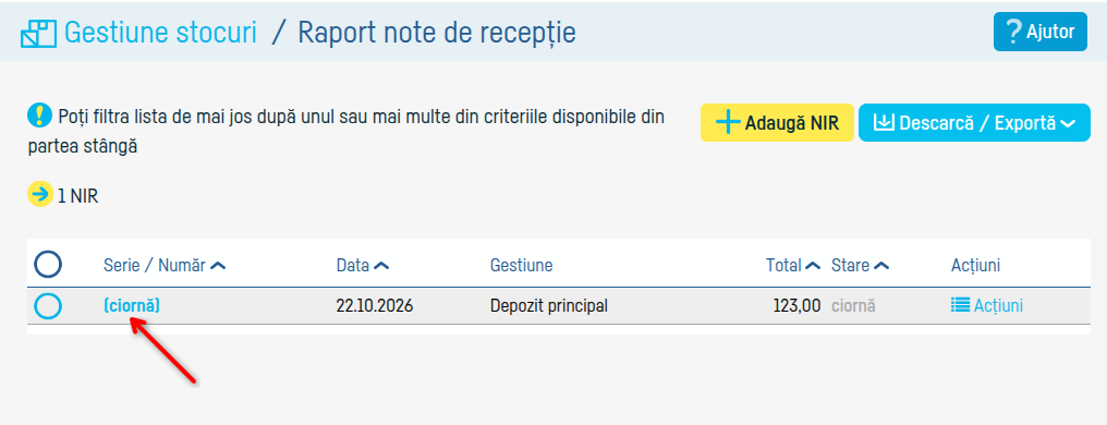 Cum adaug un NIR - pasul 6